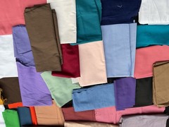 Cotton Percale Fabric Scraps Vintage Slow Stitch Junk Journals Crafts 4 oz – New