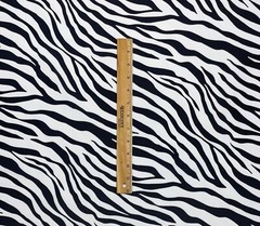 ZEBRA SKIN BLACK WHITE 600D CORDURA TYPE PACK CLOTH DWR FABRIC BY YARD 59″ W