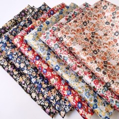 1 yard X 1.48 meter Retro Floral Satin Fabric Soft Scarf Material Lining