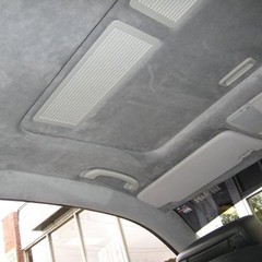 Gray Suede Headliner Fabric Polyester Backing for Car Roof Panel Lining 79″x60″
