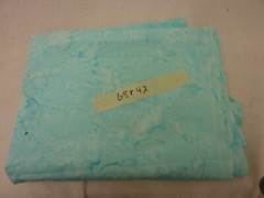 QUILTING COTTON MEDIUM AND LIGHT AQUA/ BLUE BATIX FABRIC 68″ X 42″