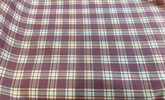 ROBERT KAUFMAN – KITCHEN WINDOW WOVENS #AZH-20530-401 THIN PLAID – FOXGLOVE- BTY