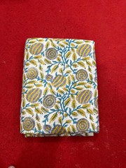 Print_1216 New hand-Block 2.5 Yard Fabric Indian Handmade Fabric 100%Cotton
