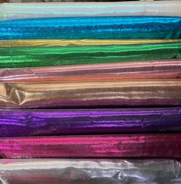 Metallic Tissue Lame Fabric – 58″ Wide by the Yard-Assorted Colors