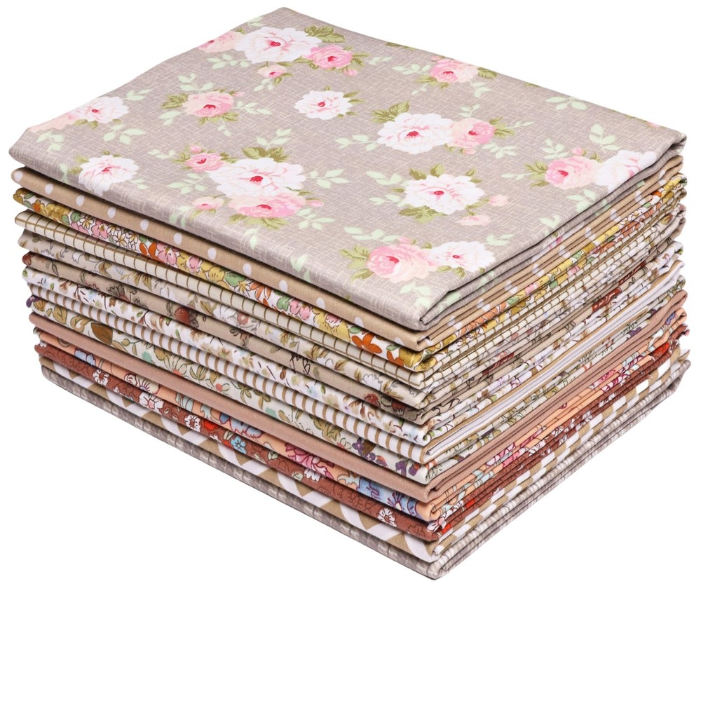 14 Fat Quarters Bundles 18×22 inch – Pre-Cut Cotton Quilting Fabric Squares -…