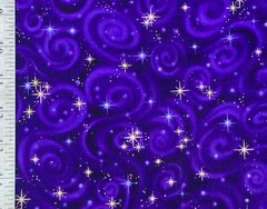 Robert Kaufman Purple Galaxy Cotton Fabric 44″ Star Swirl Yardage