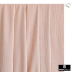 Pastel Peach Velvet Fabric by the Yard, 1 Yard Pink Velvet Fabric