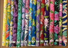 45″ Wide HAWAIIAN PRINT Cotton Blend Fabric By The Yard