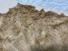 Love Sac Elk Phur Golden Brown Faux Fur Remnant- Approx. 1.75 yards
