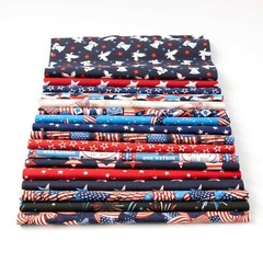 2.5 inch America Patriotic Jelly Roll 100% cotton fabric quilt strips 17 piece