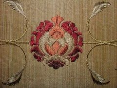 iLiv Embroidered Curtain Fabric 1.6 Metres Inca Classic Upholstery Cushion