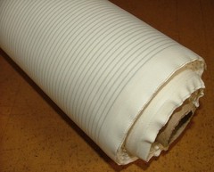 Cotton Curtain Lining Fabric FRENCH PINSTRIPE TAUPE Sold By The Metre