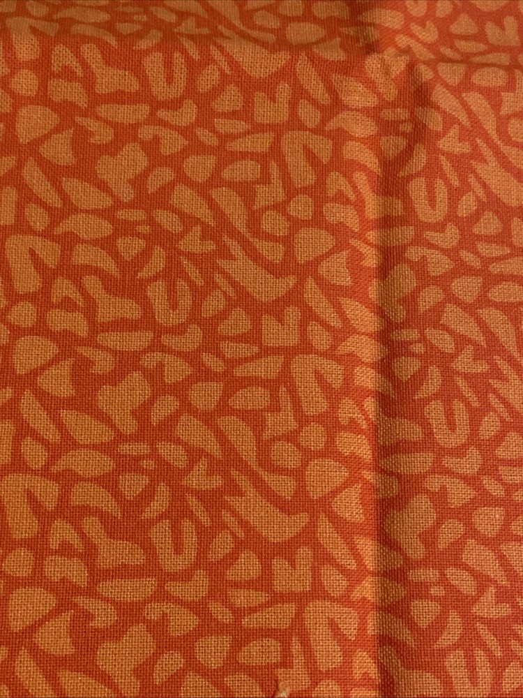 Orange Monochromatic Cotton Fat Quarter 18”x22” New