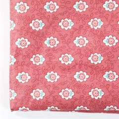 Vintage Cotton Quilting Fabric 1990s Flowers Floral on Mauve Lightweight 36×60