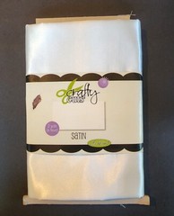 Crafty Cuts IVORY Satin Fabric 2 Yds 100% Polyester 72″ X 44″ Crafts Hobbies