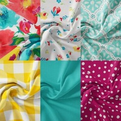 Pioneer Woman 6pc BREEZY BLOSSOM Fat Qtr 18″ x 21″ 100% Cotton Quilt Fabric
