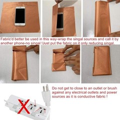 Anti-Radiation Copper Fabric 39″x43″ Reduce Harmful Signals