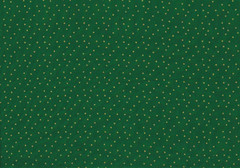 Designer Fabric 100% Cotton Quilting Green Gold Stars 45″