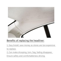 Automotive Headliner Fabric Replacement Repair Refresh Roof Liner Ceiling 60″W