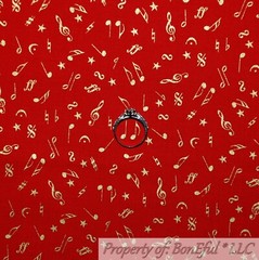 BonEful FABRIC FQ Cotton Quilt Black Gold Metallic Glitter Star Flower Xmas Snow