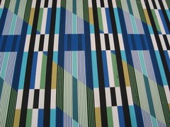One+Yds DESIGNTEX Fabric Queue BluePrint Geometric UPHOLSTERY 60″ x 40″ BTP
