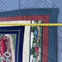 FABRIC-ANTIQUE AUTOMOBILES CARS V.I.P CRANSTON 90S wall quilt route 46”x39”