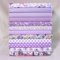 12 Purple Cotton Fabric 10″ Squares Quilting Sewing Precut Patchwork Bundle