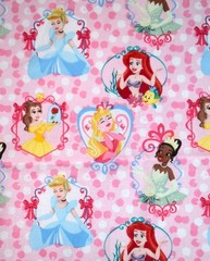 Disney Princess Cotton Fabric Quilting Gem Frames Ariel Belle Cinderella 1 Yard