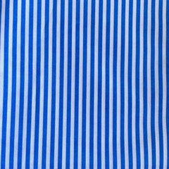 60” Width 100% Cotton Blue and White Stripe Fabric 1 Yard Pieces Sewing Quilting