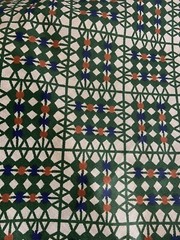 A Jay Yang design vat colors screen print pre- shrunk fabric- 3 yards x 56” w