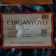 6 Yards 100% Cotton Chiganyoyo fabric Printed Chiganvy Ankara 5.5 Meters
