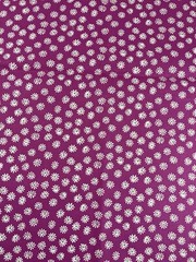 Pink White Flower Medium Weight Upholstery Canvas Print Fabric By Panel x 35″