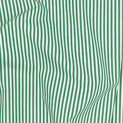 Green Striped Cotton Fabric: Yarn-Dyed Woven Shirting 58-inch Wide