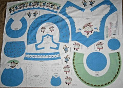 VTG Daisy Kingdom Bunny Hop Accessory Fabric Panel Child & Doll Hat Purse Collar