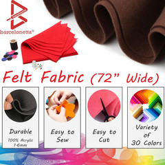 | Felt Fabric | 72″ Wide | 1.6mm Thick | Acrylic & Soft | Felt by The Yard | Fel