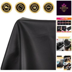 Black Grain Marine Vinyl Upholstery Faux Leather 54″x36″ – Waterproof