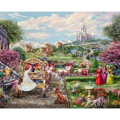 Happily Ever After Fabric Panel 35in x 44in Disney Dreams