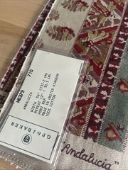 G.P& J Andalucia Has Fabric 56”x35” New 100% Cotton United Kingdom