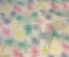 Colorful Paint Splat Fabric 2 Yards x 38” Rainbow Colors Pink Green Blue White