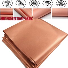 EMF Protection Pure Copper Fabric EMI RFID Electromagnetic Shielding Protection