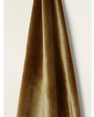 Rose Uniacke Silk Velvet Fabric 39”x51” In Flaxen 100% Silk Pile NEW!