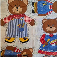 The Three Bears Fabric Panel Multi Cut Sew
