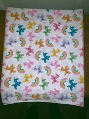 Balloon Dog/Unicorn and Rainbow Cotton Fabric 6.5 continuous yards
