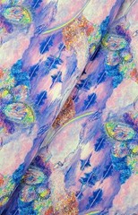 Astral Voyage By 3 Wishes Fantasy Rainbow Fairies Cotton Fabric by The Yard