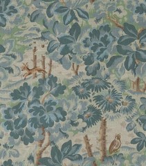 Cowtan & Tout Fabric “HAWTHORNE – BLUE/CELADON” 2 METRES Linen Blend