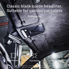 90″ x 60” Car Headliner Fabric Foam Backed Black for Car Replacement/Repair/DIY