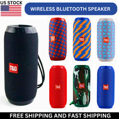 Wireless Bluetooth Speaker Waterproof Outdoor Stereo Bass USB TF Radio FM