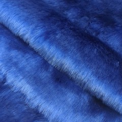Rich Royal Blue Short Pile Faux Fur Fabric 62/64″ Wide Sold by Yard