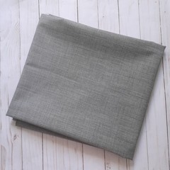 Wool Blend Twill Fabric Gray 60″ W 2 yards