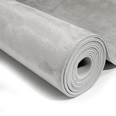 Suede Auto Headliner Fabric 121″ L × 60″ W with Foam Backing – 121″L×60″W Gray